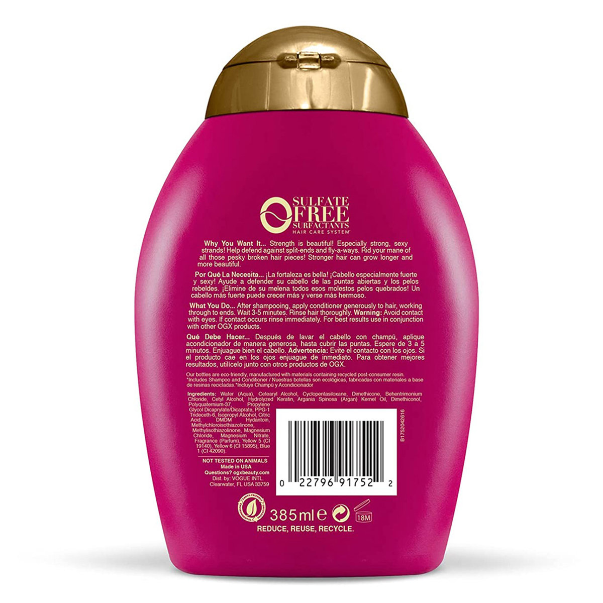 Ogx Anti-Breakage Keratin Oil Conditioner, 385 ml, Pack of 1 Ogx Anti-Breakage Keratin Oil Conditioner, 385 ml, Pack of 1