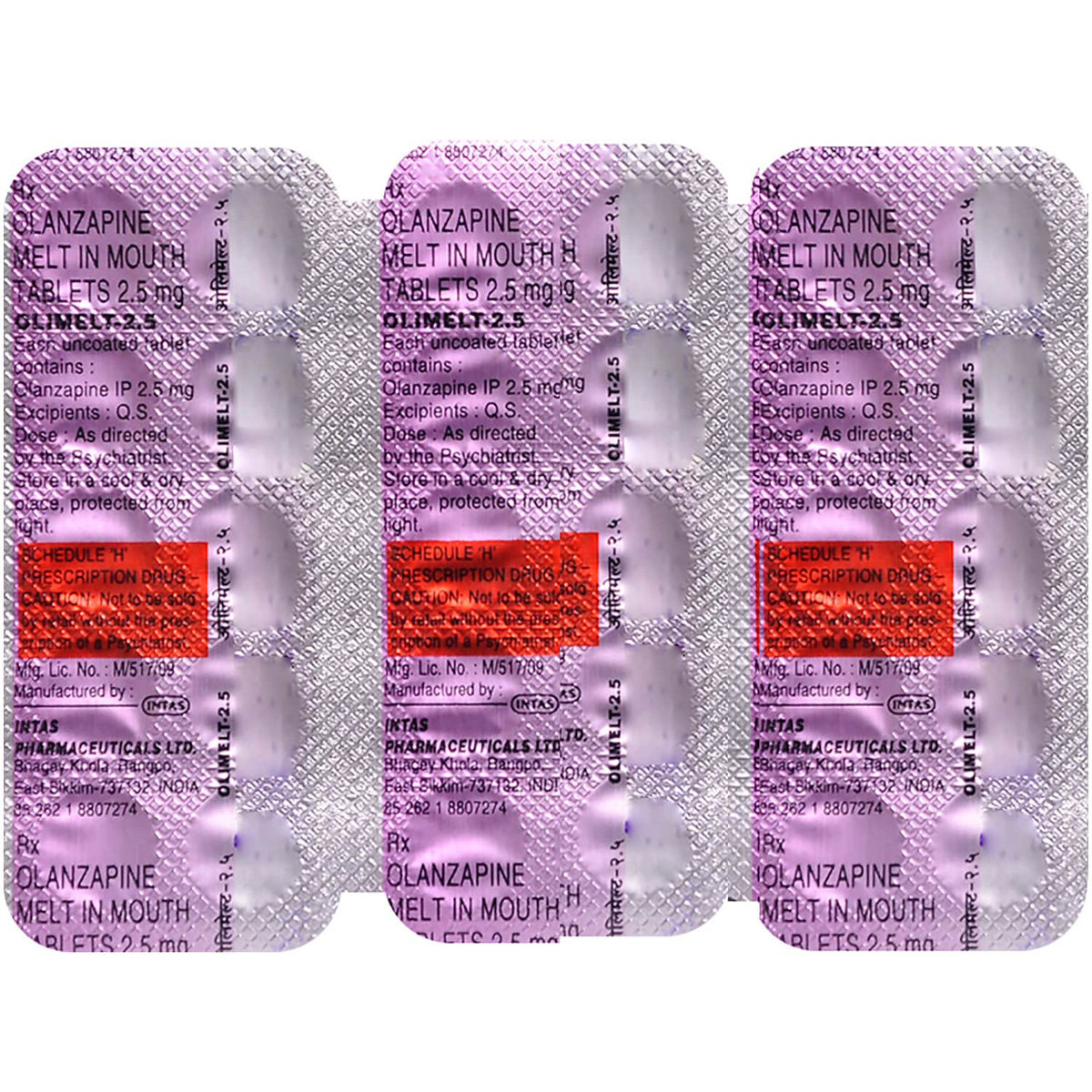 Olimelt 2.5 Tablet 10's, Pack of 10 TABLETS Olimelt 2.5 Tablet 10's, Pack of 10 TABLETS