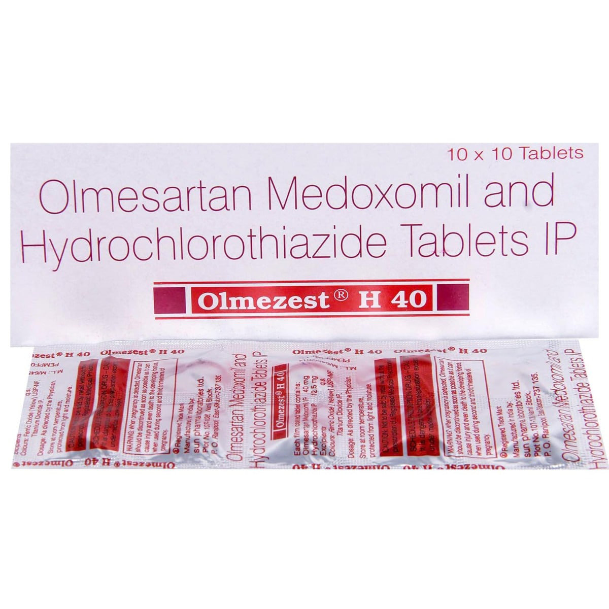 Olmezest H 40 Tablet 10's, Pack of 10 TABLETS Olmezest H 40 Tablet 10's, Pack of 10 TABLETS