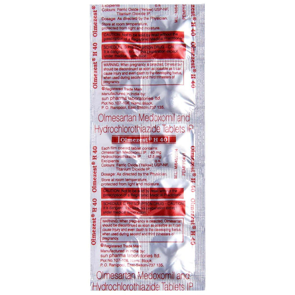 Olmezest H 40 Tablet 10's, Pack of 10 TABLETS Olmezest H 40 Tablet 10's, Pack of 10 TABLETS
