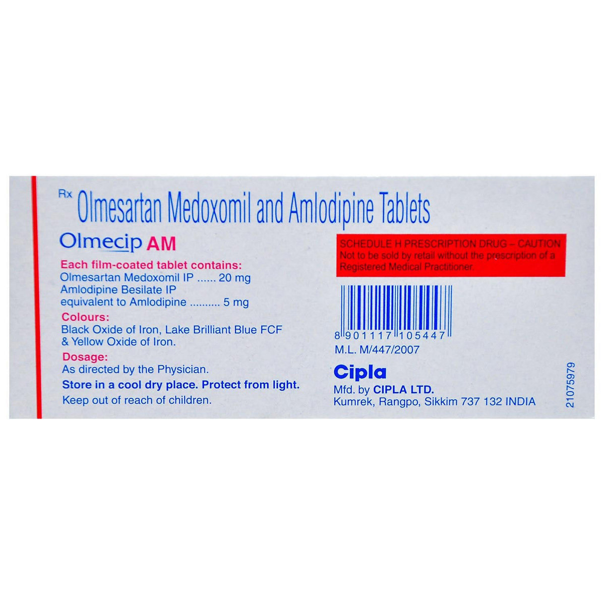 Olmecip AM Tablet 10's, Pack of 10 TABLETS Olmecip AM Tablet 10's, Pack of 10 TABLETS