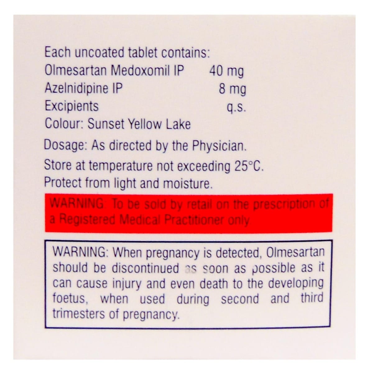 Olmezest-AZ 40 Tablet 10's, Pack of 10 TABLETS Olmezest-AZ 40 Tablet 10's, Pack of 10 TABLETS