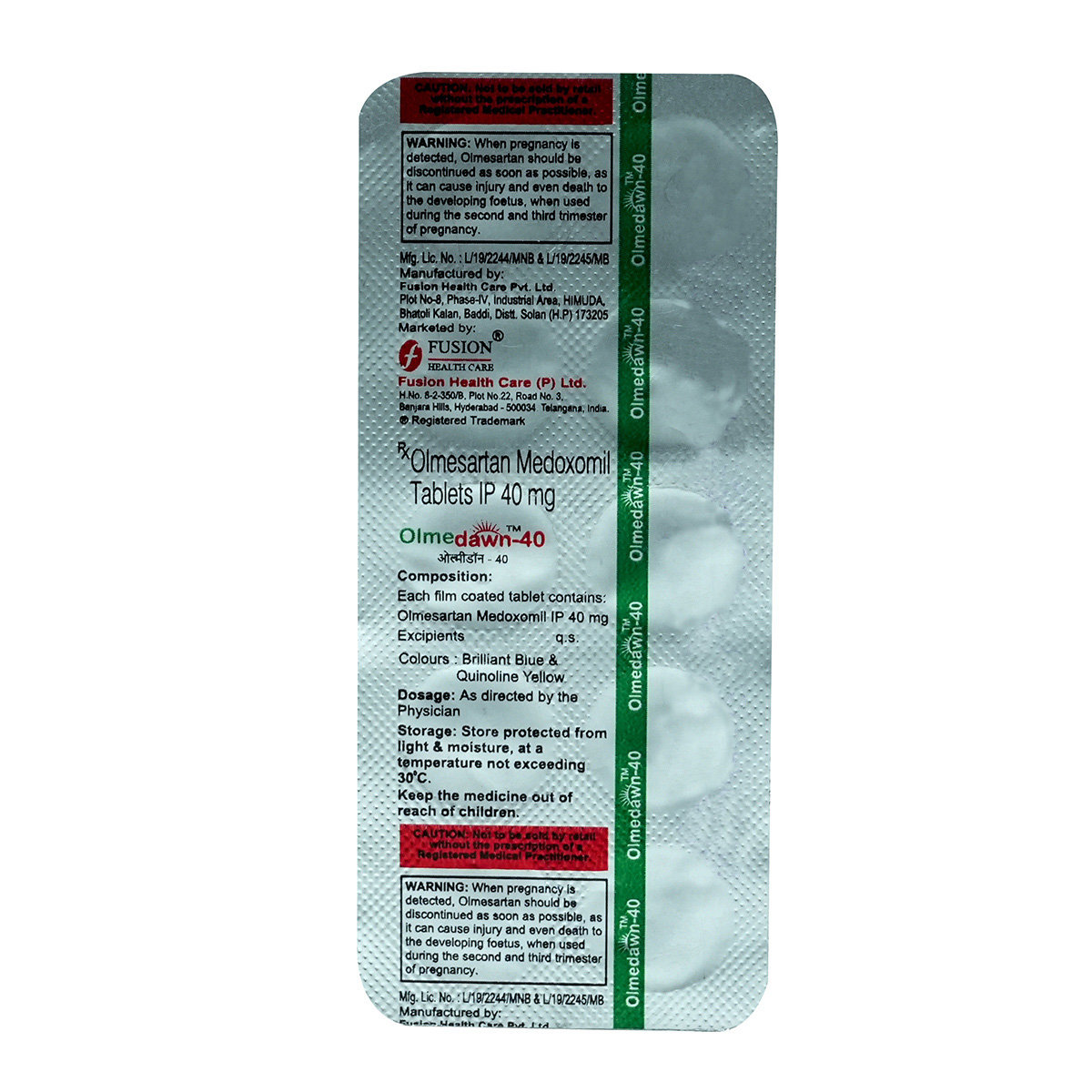 Olmedawn-40 Tablet 10's, Pack of 10 TabletS Olmedawn-40 Tablet 10's, Pack of 10 TabletS