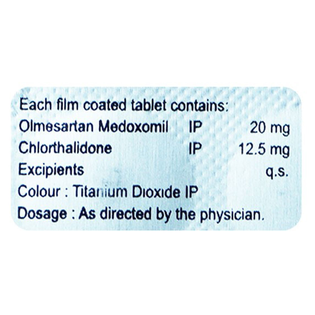 Olmetop 20 CT Tablet 15's, Pack of 15 TabletS Olmetop 20 CT Tablet 15's, Pack of 15 TabletS