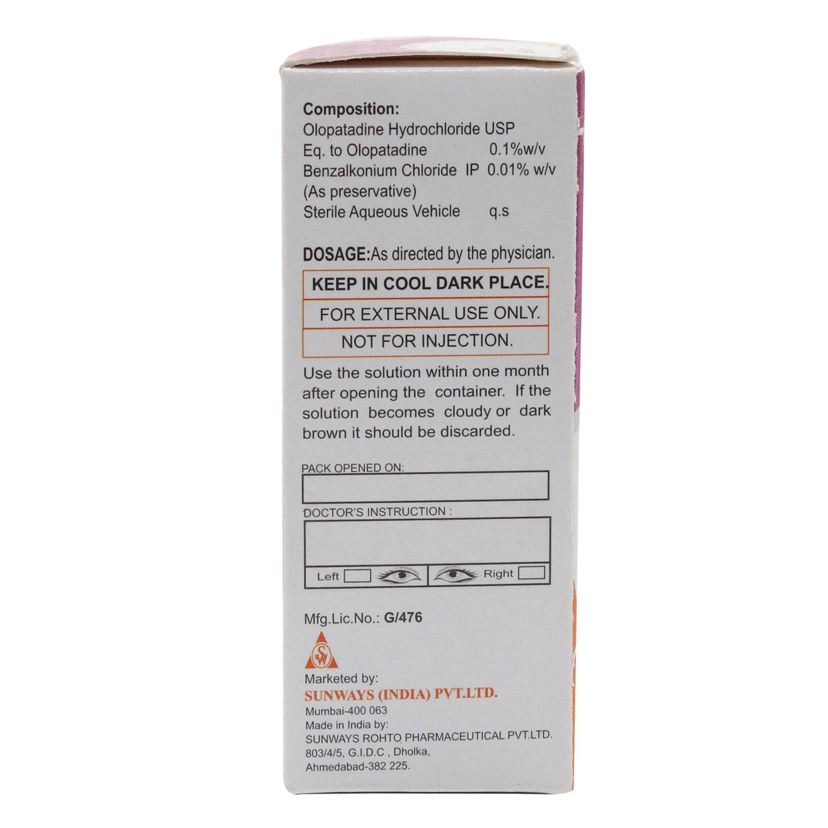 OLOTOP EYE DROPS 5ML, Pack of 1 DROPS OLOTOP EYE DROPS 5ML, Pack of 1 DROPS