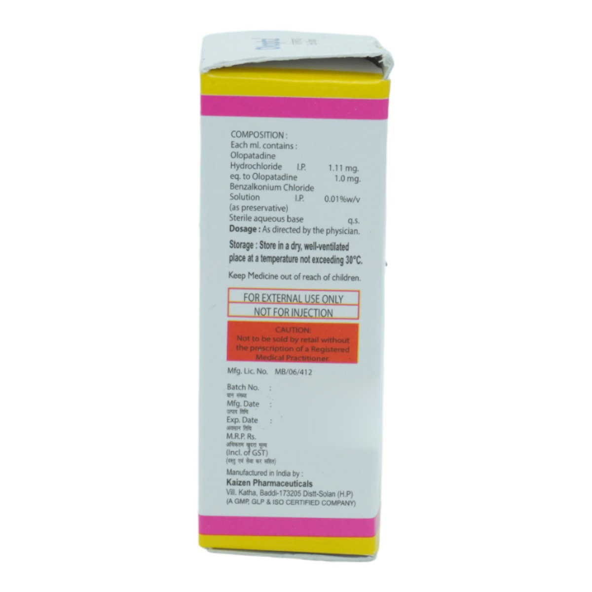 Oloptz Eye Drops 5 ml, Pack of 1 Eye Drops Oloptz Eye Drops 5 ml, Pack of 1 Eye Drops