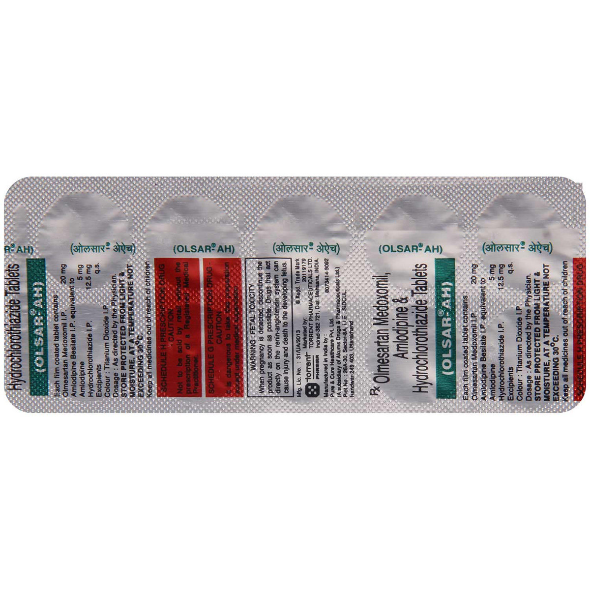 Olsar-AH Tablet 10's, Pack of 10 TabletS Olsar-AH Tablet 10's, Pack of 10 TabletS