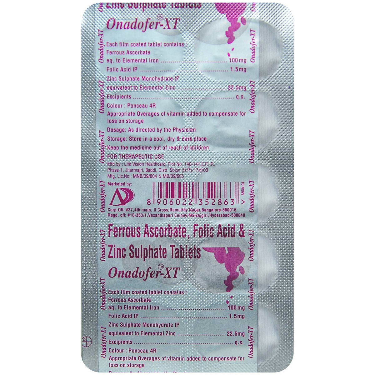 Onadofer-XT Tablet 10's, Pack of 10 TABLETS Onadofer-XT Tablet 10's, Pack of 10 TABLETS
