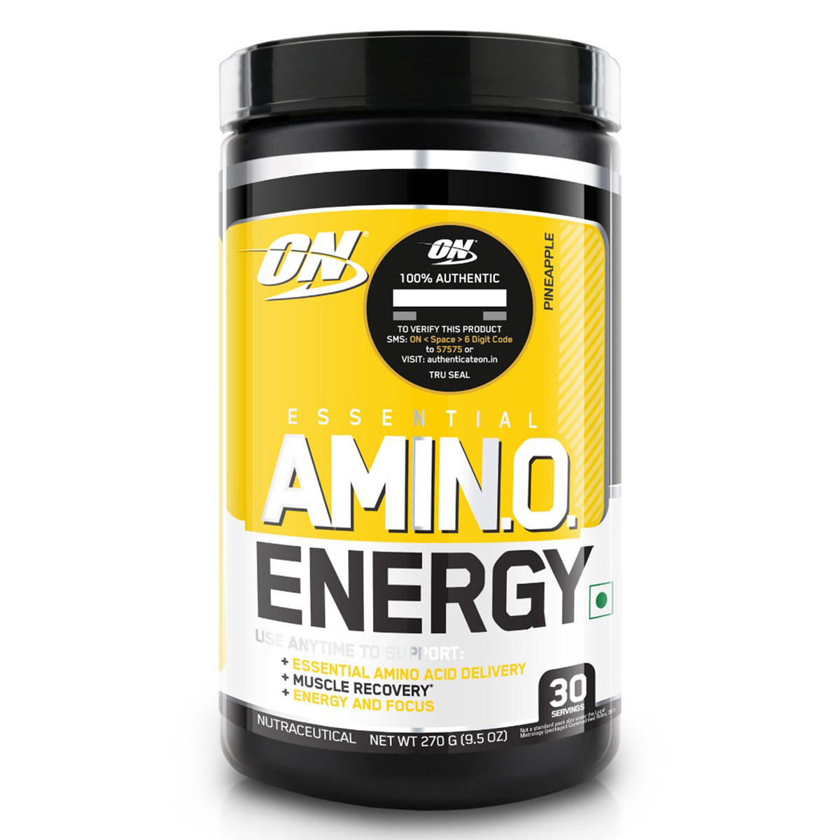 Optimum Nutrition (ON) Essential Amino Energy Pineapple Powder, 270 gm, Pack of 1 Optimum Nutrition (ON) Essential Amino Energy Pineapple Powder, 270 gm, Pack of 1