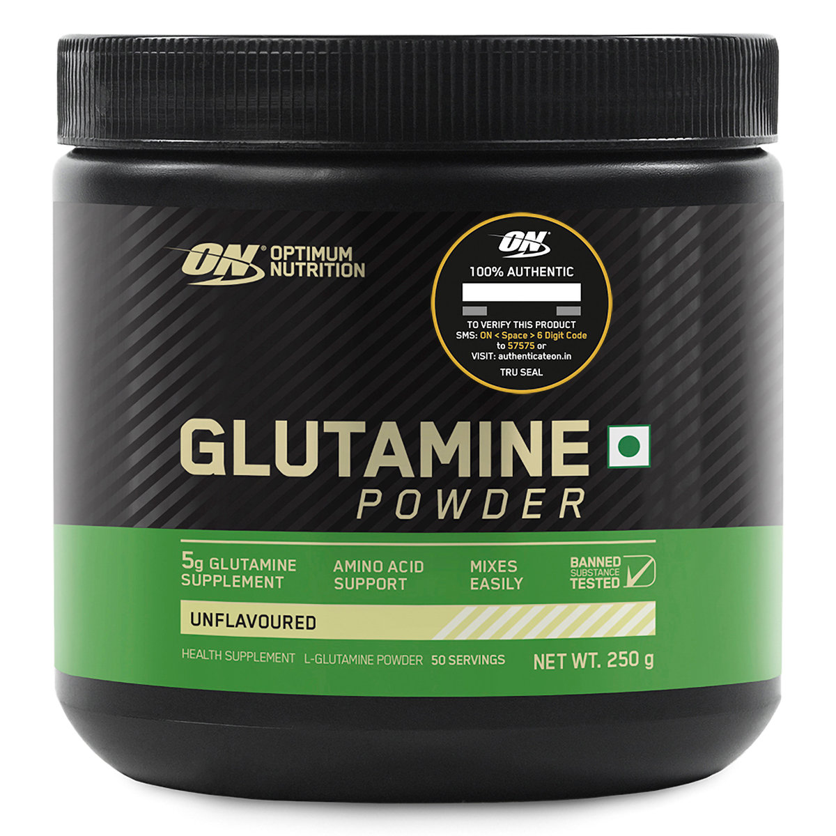 Optimum Nutrition (ON) Glutamine Unflavour Powder, 250 gm, Pack of 1 Optimum Nutrition (ON) Glutamine Unflavour Powder, 250 gm, Pack of 1