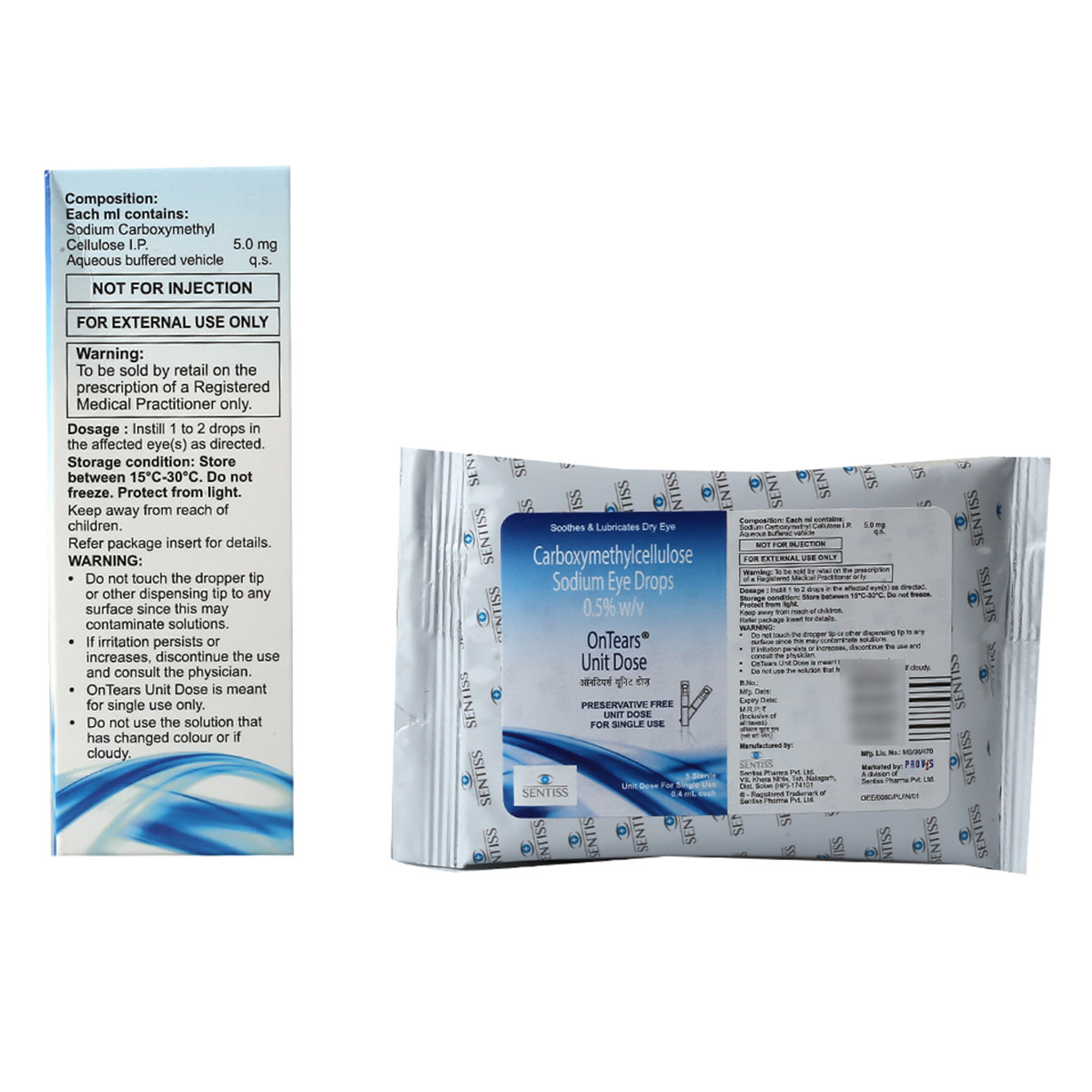 Ontears Unit Dose Eye Drops 15 x 0.4 ml, Pack of 1 EYE DROPS Ontears Unit Dose Eye Drops 15 x 0.4 ml, Pack of 1 EYE DROPS