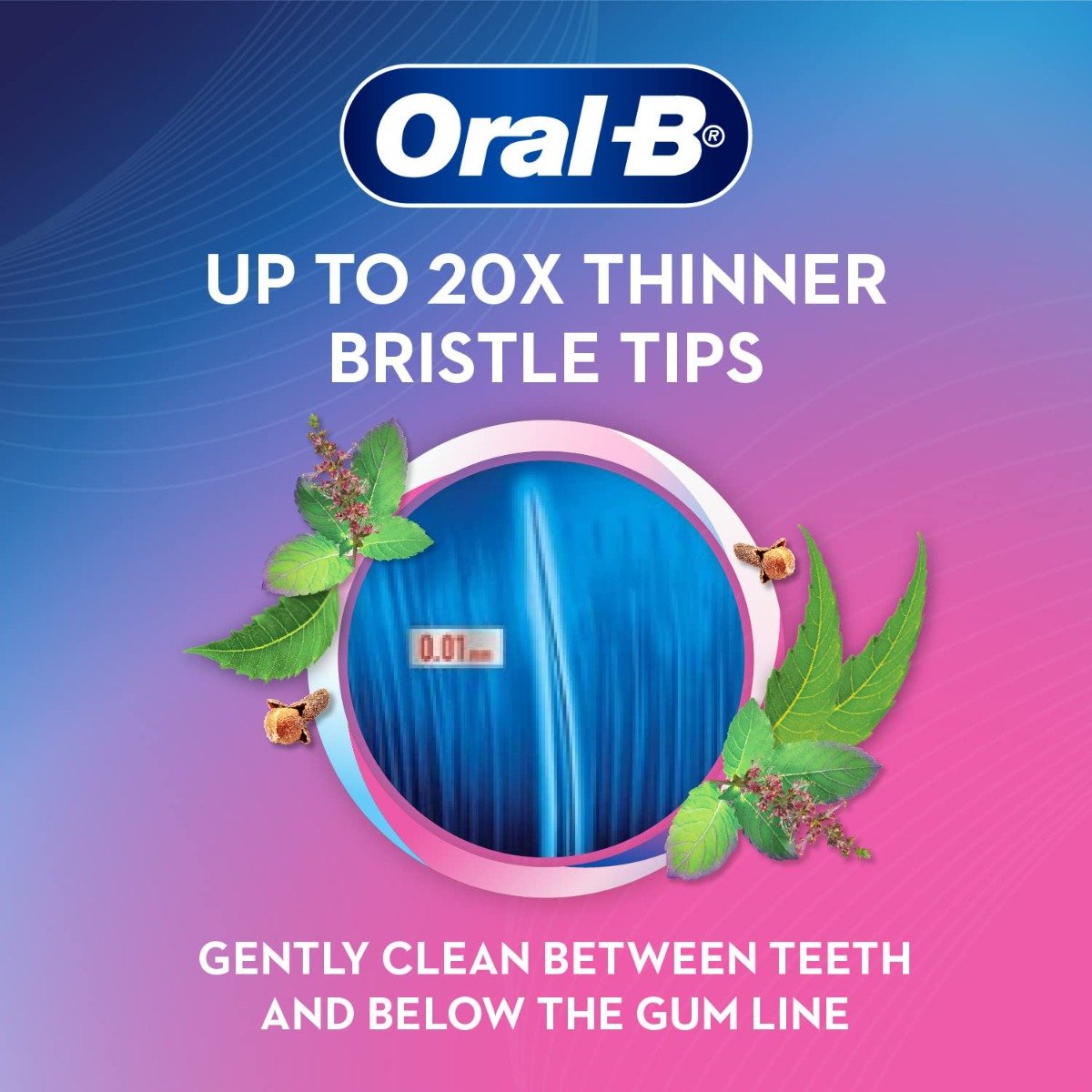 Oral-B Ultrathin Sensitive Herbs Extra Soft Toothbrush, 3 Count (Buy 2 Get 1 Free), Pack of 1 Oral-B Ultrathin Sensitive Herbs Extra Soft Toothbrush, 3 Count (Buy 2 Get 1 Free), Pack of 1