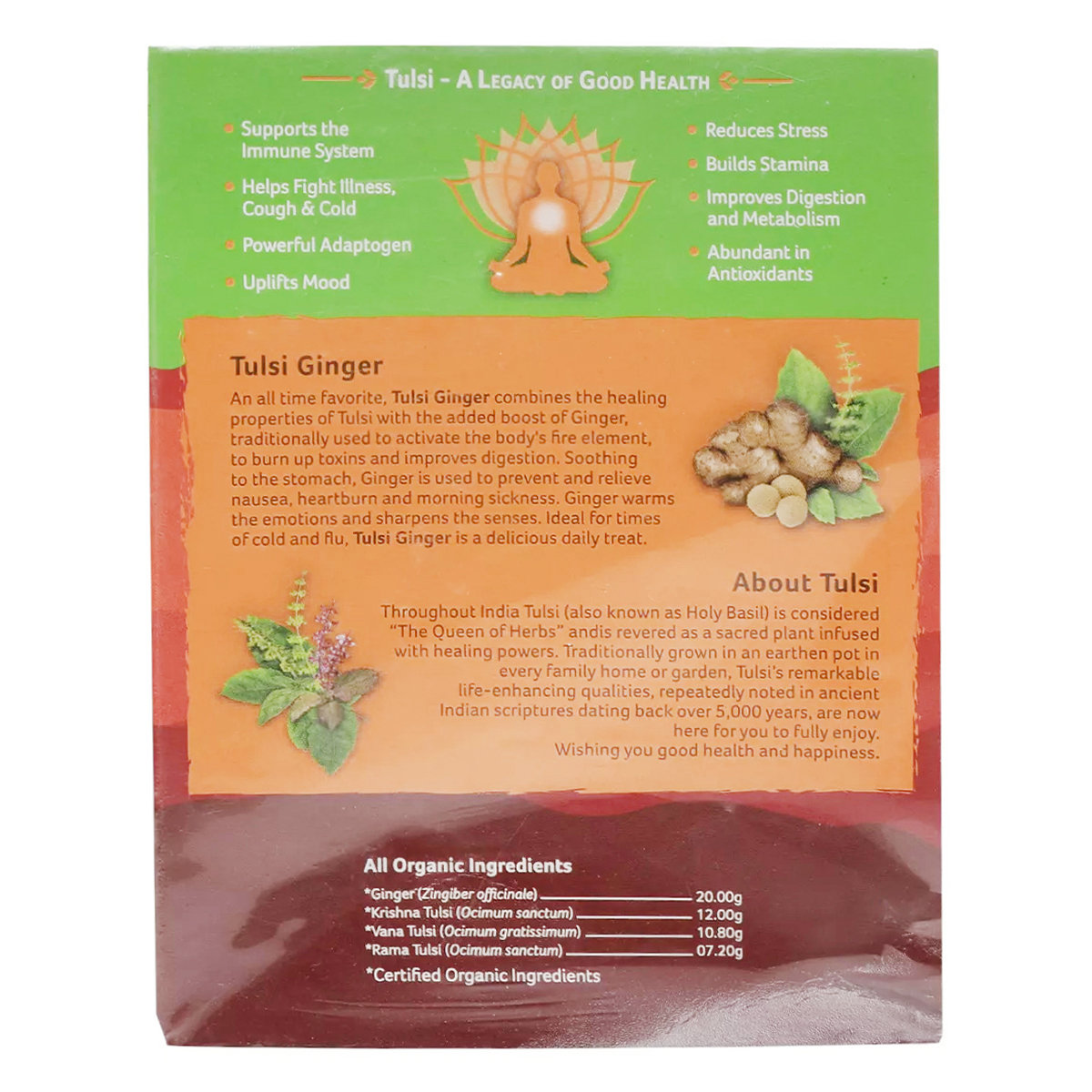 Organic India Tulsi Ginger Powder, 50 gm, Pack of 1 Organic India Tulsi Ginger Powder, 50 gm, Pack of 1