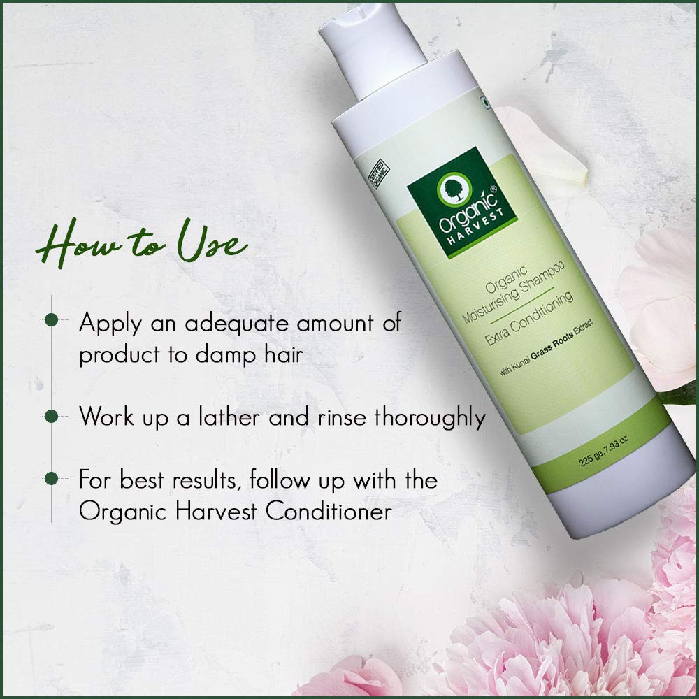 Organic Harvest Extra Conditioning Moisturising Shampoo, 225 ml, Pack of 1 Organic Harvest Extra Conditioning Moisturising Shampoo, 225 ml, Pack of 1