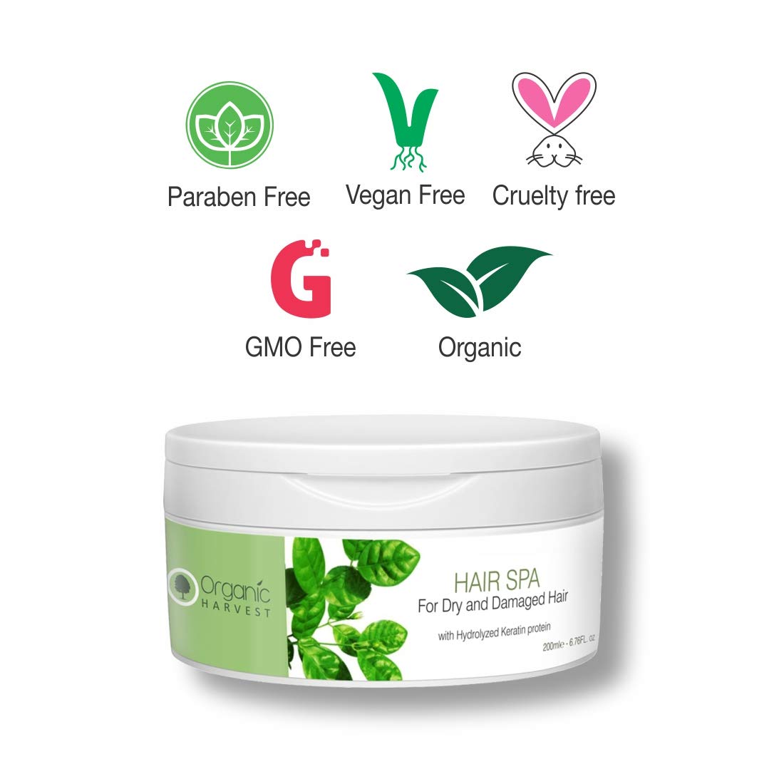 Organic Harvest Hair Spa Dry & Damage Hair Cream, 200 ml, Pack of 1 Organic Harvest Hair Spa Dry & Damage Hair Cream, 200 ml, Pack of 1