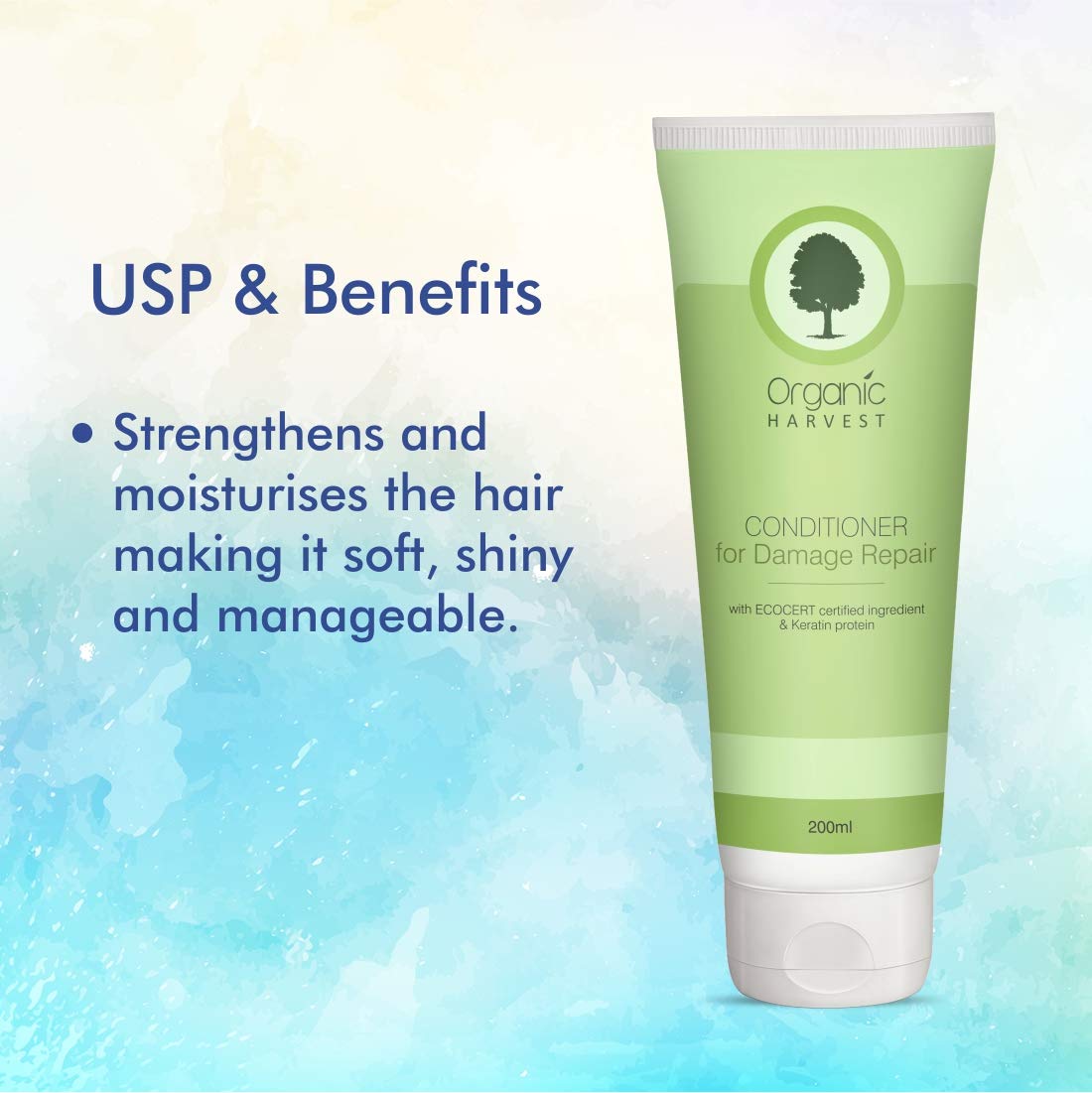 Organic Harvest Damage Repair Conditioner, 200 ml, Pack of 1 Organic Harvest Damage Repair Conditioner, 200 ml, Pack of 1