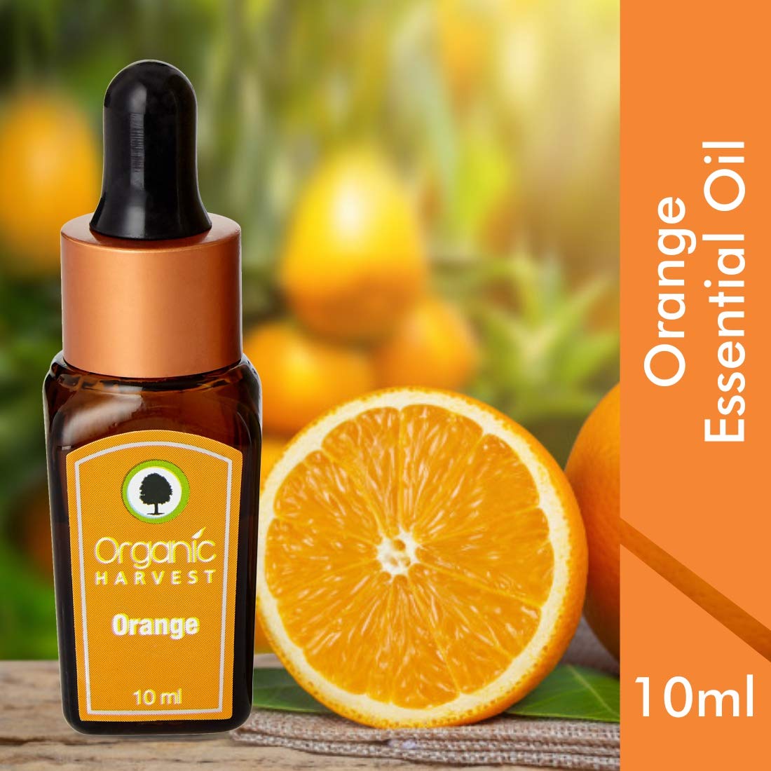 Organic Harvest Orange Essential Oil 10 ml | Pure Orange Oil | Treats Wrinkle | Stimulates Hair Growth | Organic | Suitable For Skin & Hair | For Oily Skin, Pack of 1 Organic Harvest Orange Essential Oil 10 ml | Pure Orange Oil | Treats Wrinkle | Stimulates Hair Growth | Organic | Suitable For Skin & Hair | For Oily Skin, Pack of 1