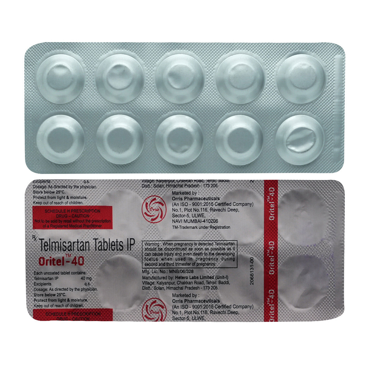 Oritel-40 Tablet 10's, Pack of 10 TabletS Oritel-40 Tablet 10's, Pack of 10 TabletS