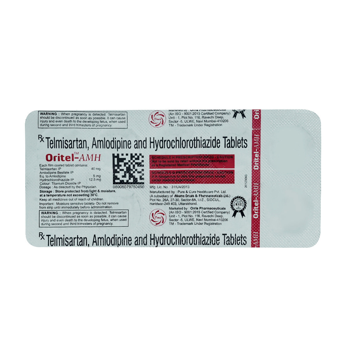 Oritel-AMH Tablet 10's, Pack of 10 Oritel-AMH Tablet 10's, Pack of 10
