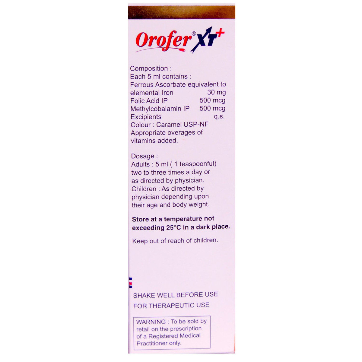 Orofer XT Plus Iron Tonic Orange Suspension 200 ml, Pack of 1 ORAL SUSPENSION Orofer XT Plus Iron Tonic Orange Suspension 200 ml, Pack of 1 ORAL SUSPENSION