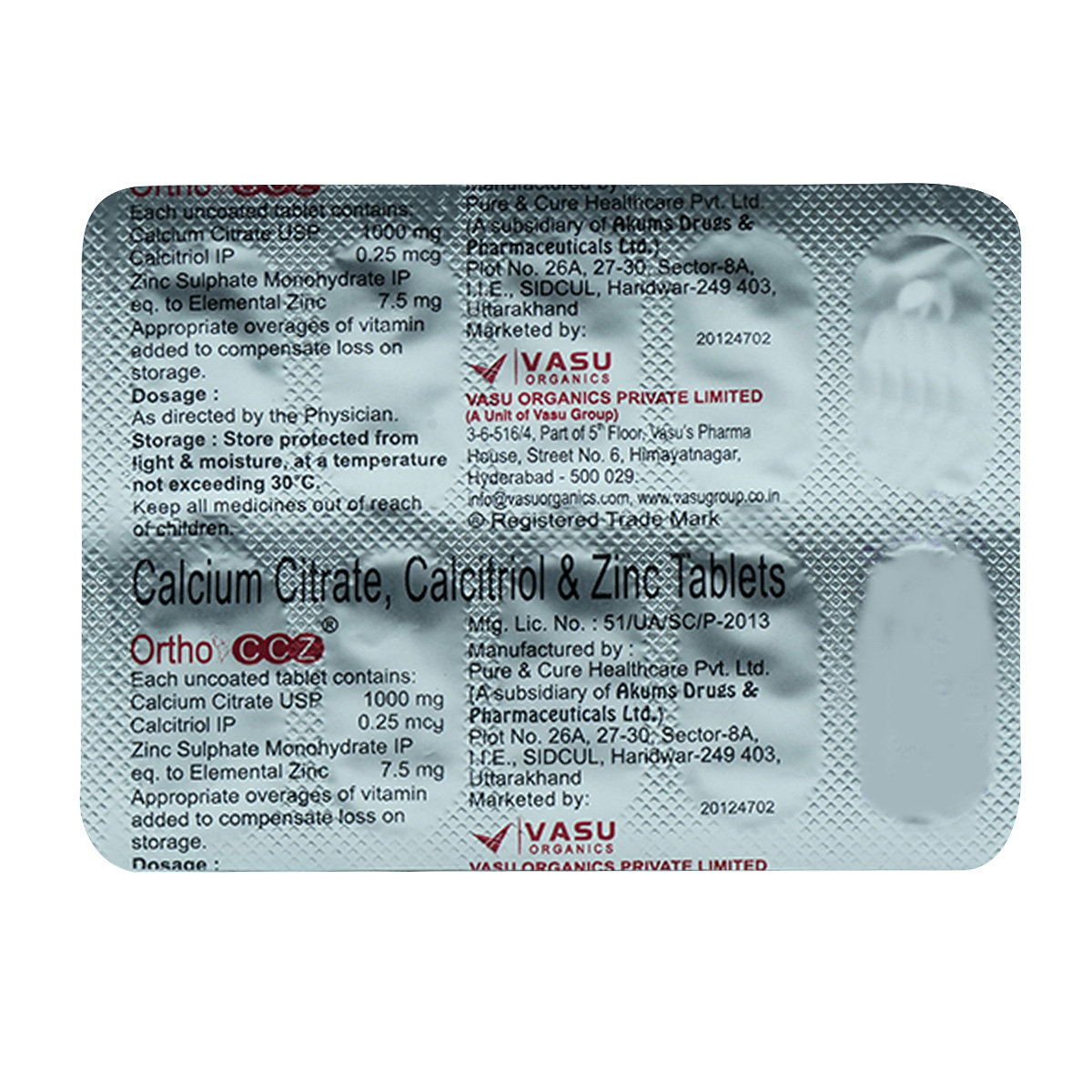 Ortho Ccz Tablet 10's, Pack of 10 TabletS Ortho Ccz Tablet 10's, Pack of 10 TabletS