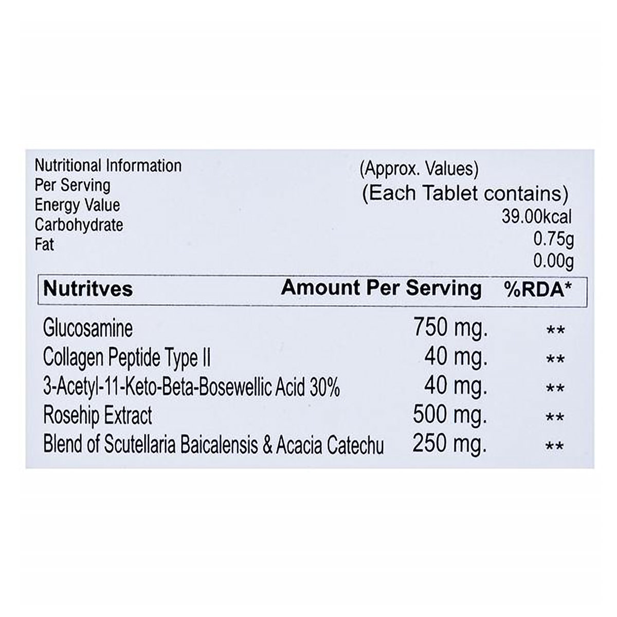 ORTHO-END TABLET 10'S, Pack of 10 ORTHO-END TABLET 10'S, Pack of 10