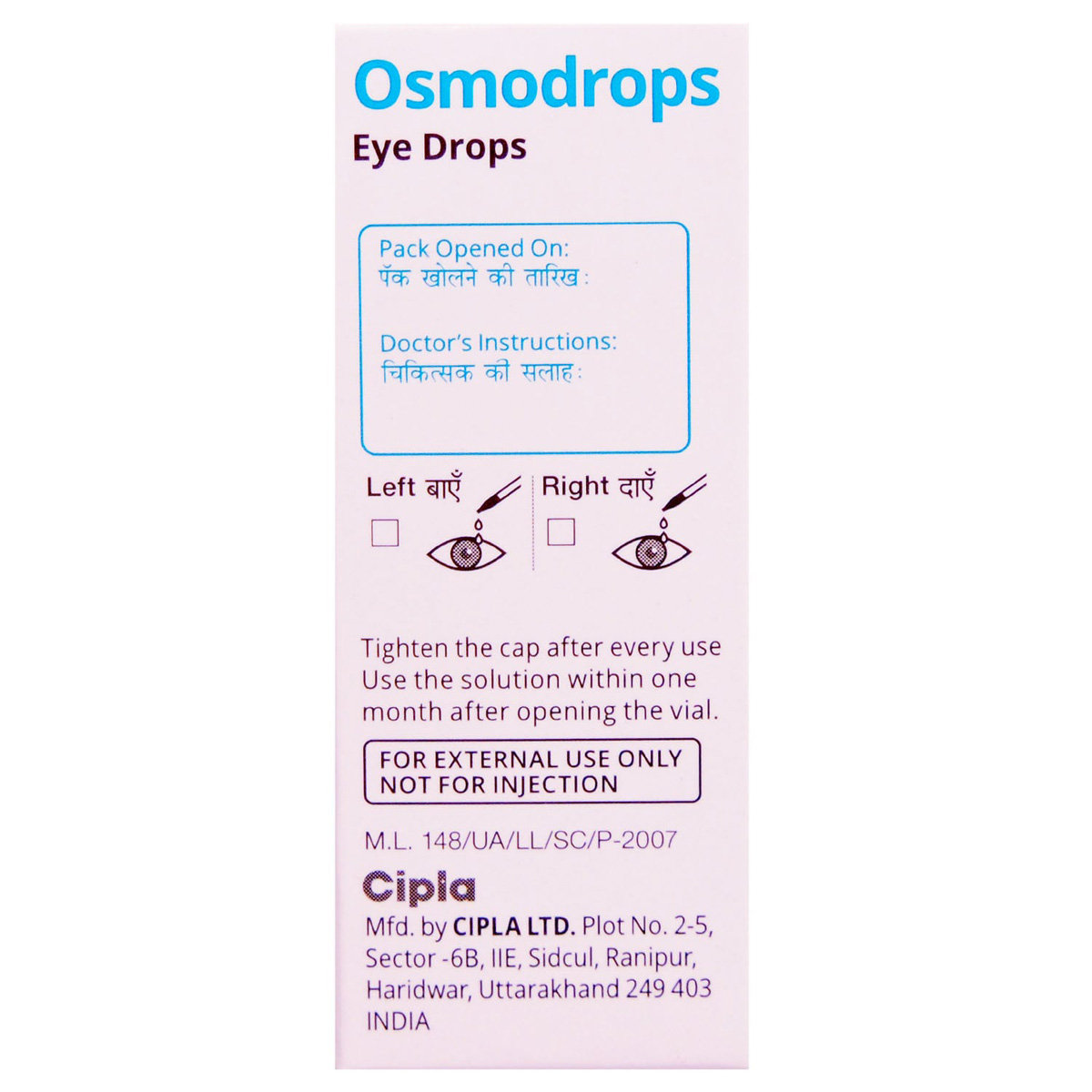 Osmodrops Eye Drops 10 ml, Pack of 1 EYE DROPS Osmodrops Eye Drops 10 ml, Pack of 1 EYE DROPS