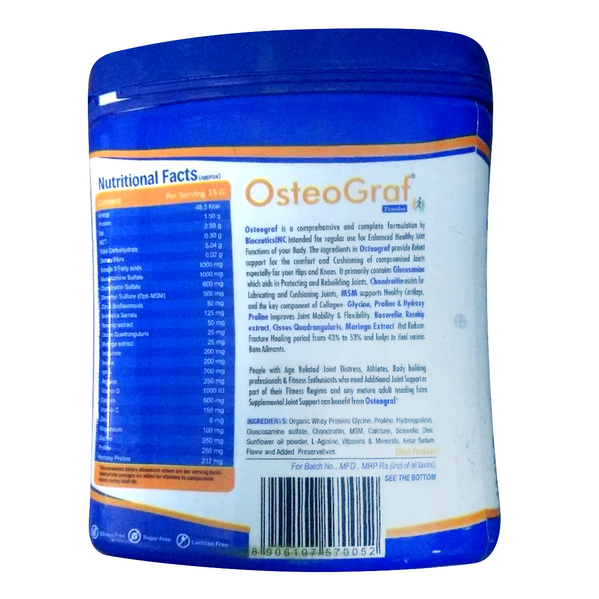 Osteo Graf Kesar Badam Powder 300 gm, Pack of 1 Osteo Graf Kesar Badam Powder 300 gm, Pack of 1