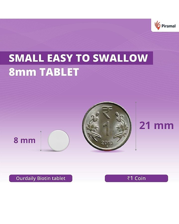 Ourdaily Biotin 10,000 mcg, 60 Tablets, Pack of 1 Ourdaily Biotin 10,000 mcg, 60 Tablets, Pack of 1