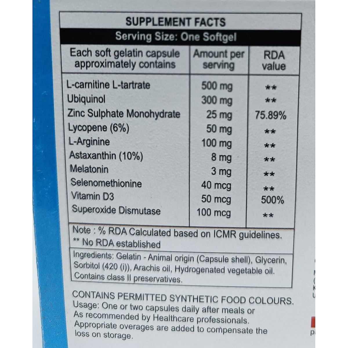 Ovazoa-M Soft Gelatin Capsule 10's, Pack of 10 Ovazoa-M Soft Gelatin Capsule 10's, Pack of 10
