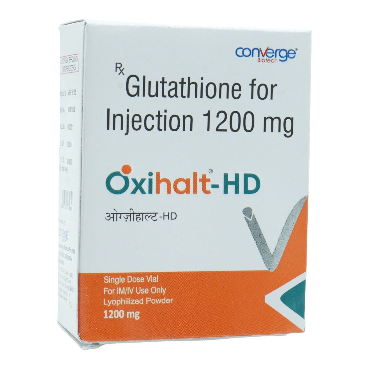 Oxihalt-HD 1200 mg Injection 1's , Pack of 1 INJECTION Oxihalt-HD 1200 mg Injection 1's , Pack of 1 INJECTION