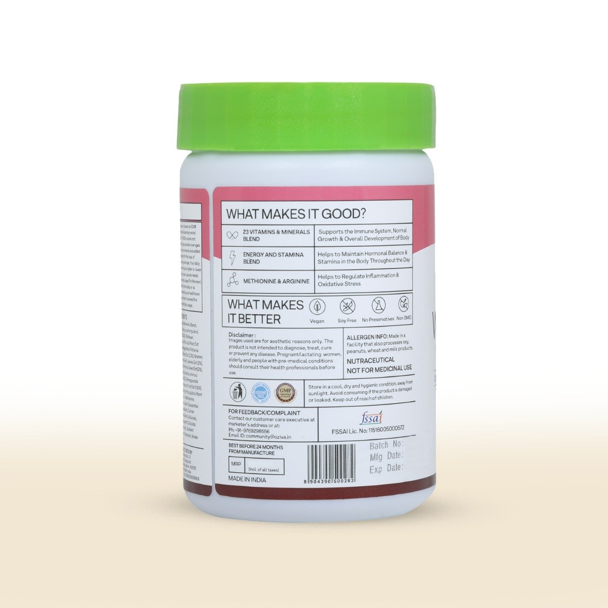 OZiva Daily Women's Multi, 60 Tablets, Pack of 1 OZiva Daily Women's Multi, 60 Tablets, Pack of 1