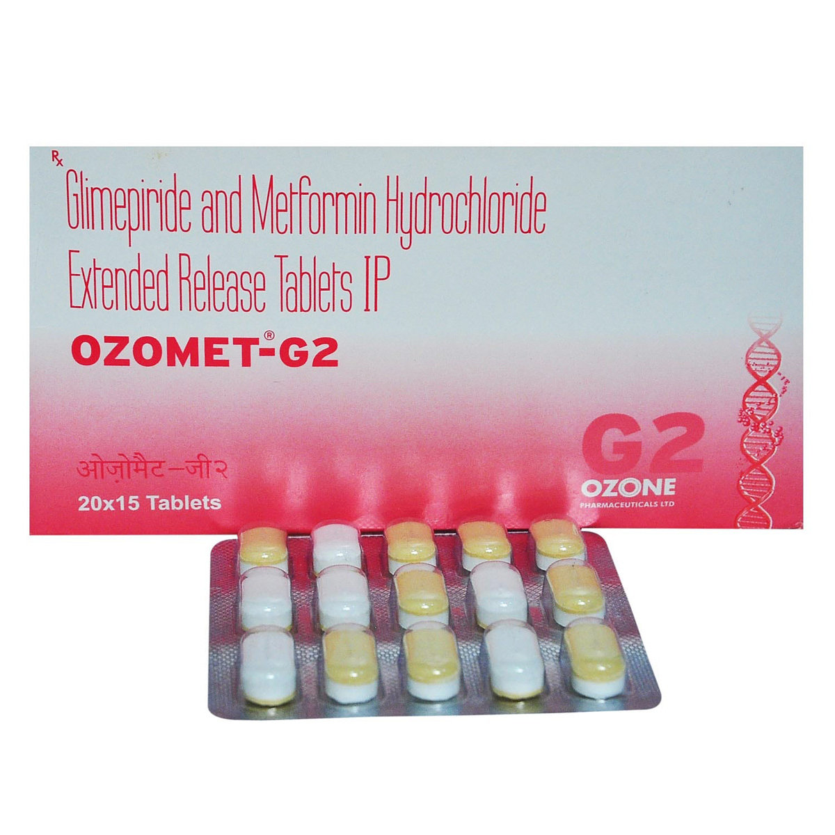 Ozomet-G2 ER Tablet 15's, Pack of 15 TABLETS Ozomet-G2 ER Tablet 15's, Pack of 15 TABLETS