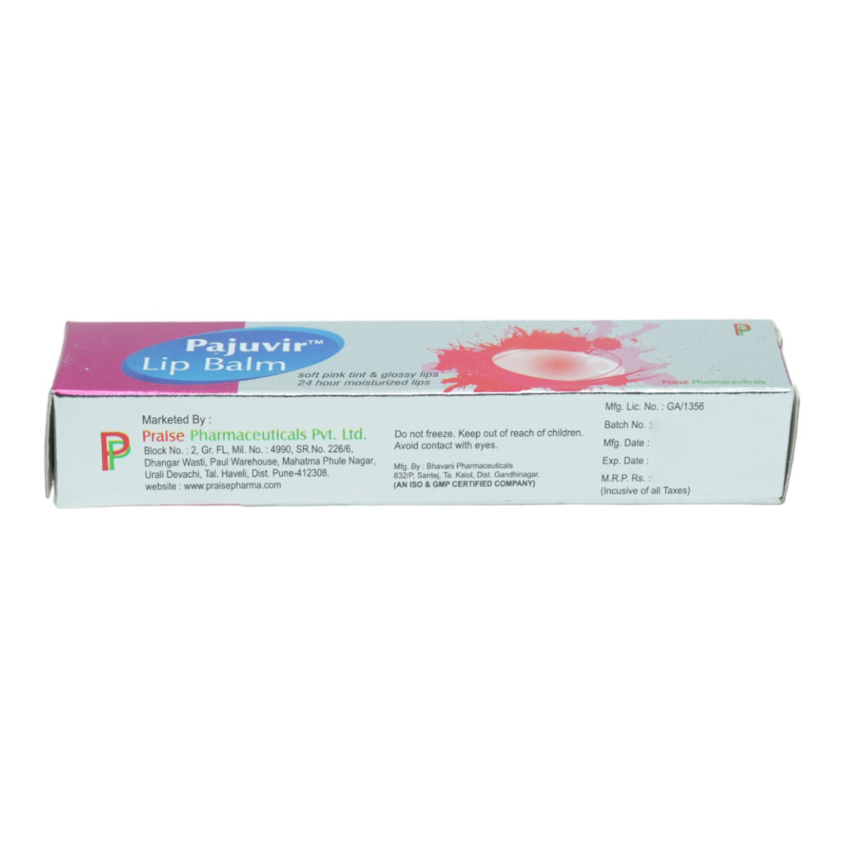 Pajuvir Lip Balm 10 gm, Pack of 1 Pajuvir Lip Balm 10 gm, Pack of 1