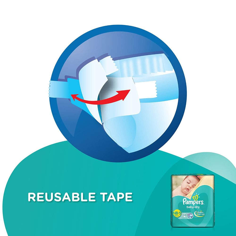 Pampers Baby Dry Diaper Pants New Born-Small, 22 Count, Pack of 1 Pampers Baby Dry Diaper Pants New Born-Small, 22 Count, Pack of 1