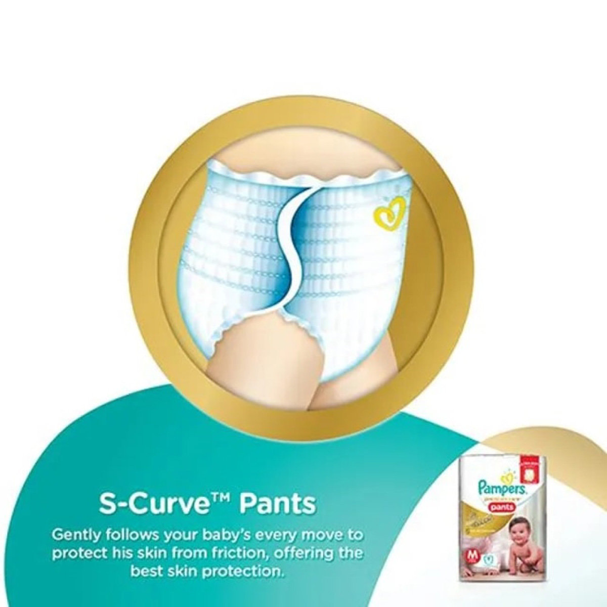 Pampers Premium Care Diaper Pants Medium, 9 Count, Pack of 1 Pampers Premium Care Diaper Pants Medium, 9 Count, Pack of 1