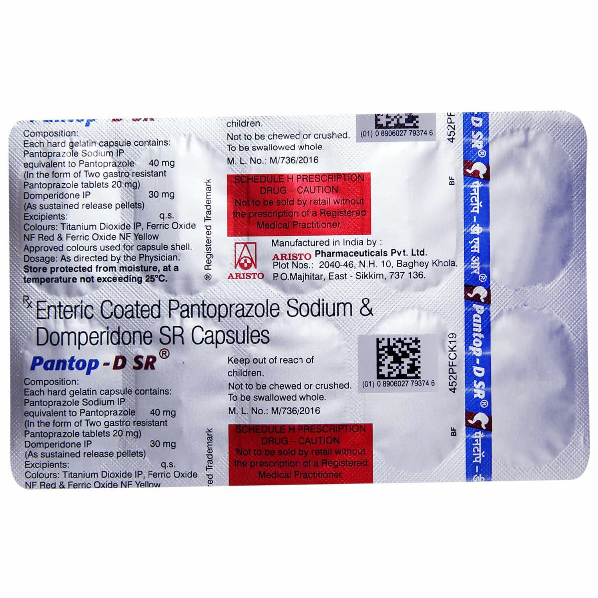 Pantop-D SR Capsule 10's, Pack of 10 Pantop-D SR Capsule 10's, Pack of 10