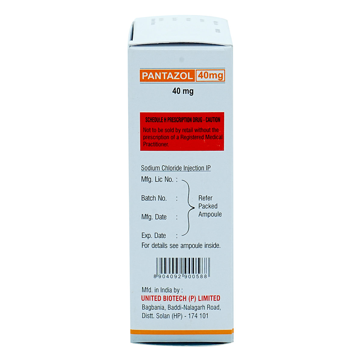 Pantazol 40 mg Injection 1's, Pack of 1 INJECTION Pantazol 40 mg Injection 1's, Pack of 1 INJECTION