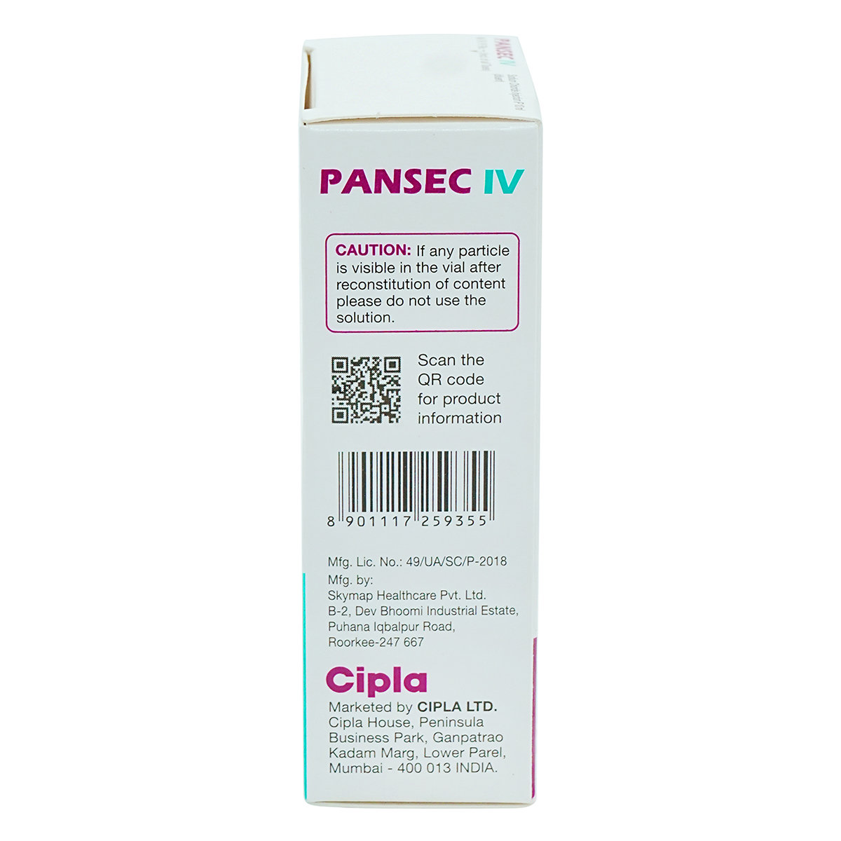 Pansec IV 40 mg Injection 1's, Pack of 1 Injection Pansec IV 40 mg Injection 1's, Pack of 1 Injection