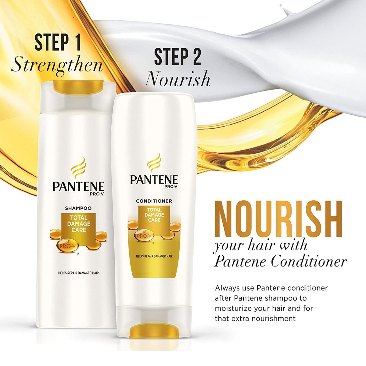 Pantene Pro-V Total Damage Care Shampoo, 80 ml, Pack of 1 Pantene Pro-V Total Damage Care Shampoo, 80 ml, Pack of 1