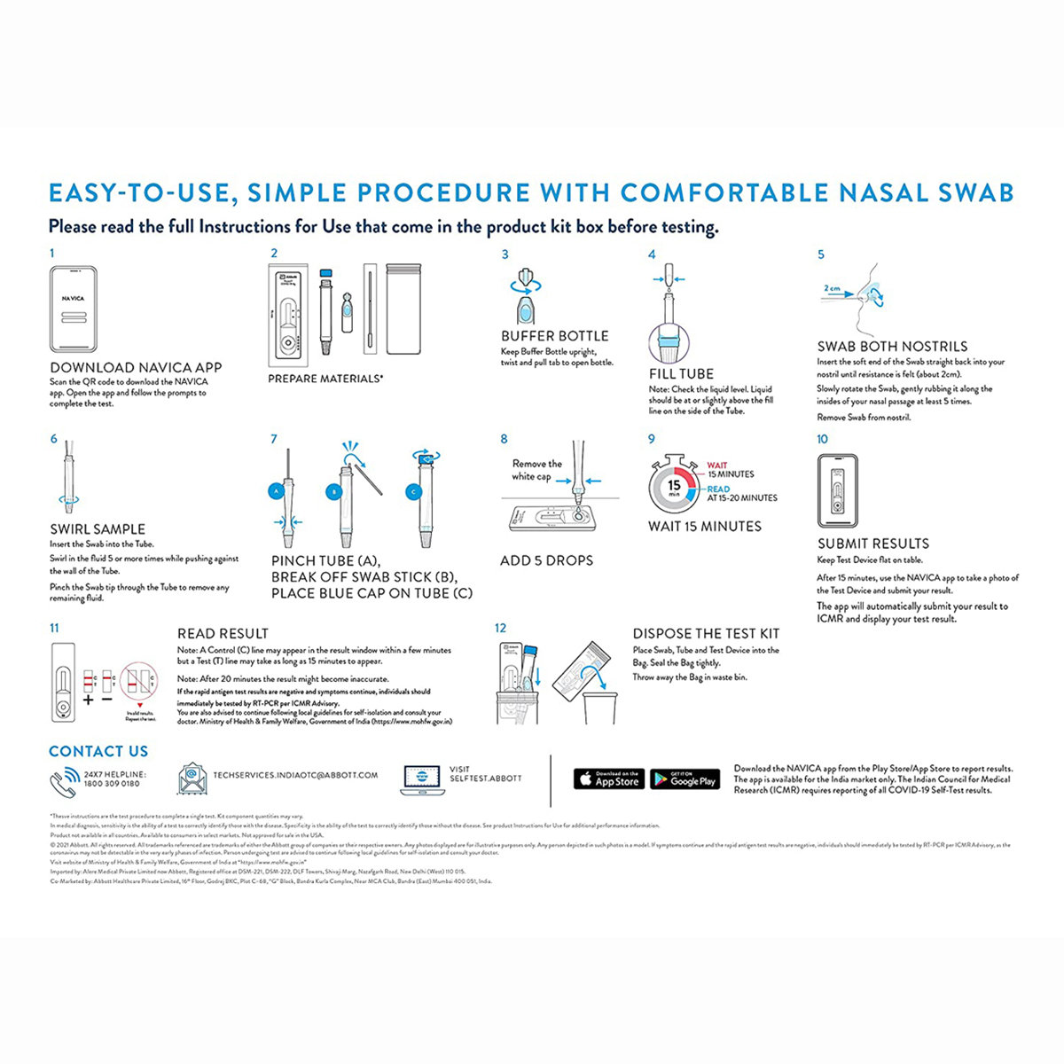 Panbio Covid-19 Antigen Self-Test, 1 Kit, Pack of 1 Panbio Covid-19 Antigen Self-Test, 1 Kit, Pack of 1