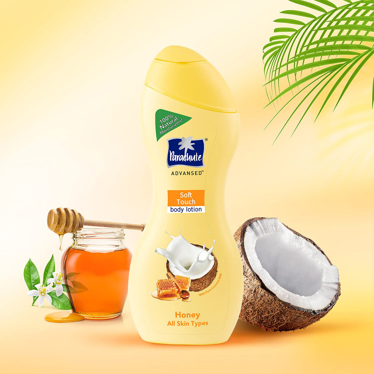 Parachute Advansed Soft Touch Body Lotion 400 ml | With Coconut Milk & Honey | Light Moisturization | Repairs Dryness | 100% Natural | For Dry Skin, Pack of 1 Parachute Advansed Soft Touch Body Lotion 400 ml | With Coconut Milk & Honey | Light Moisturization | Repairs Dryness | 100% Natural | For Dry Skin, Pack of 1
