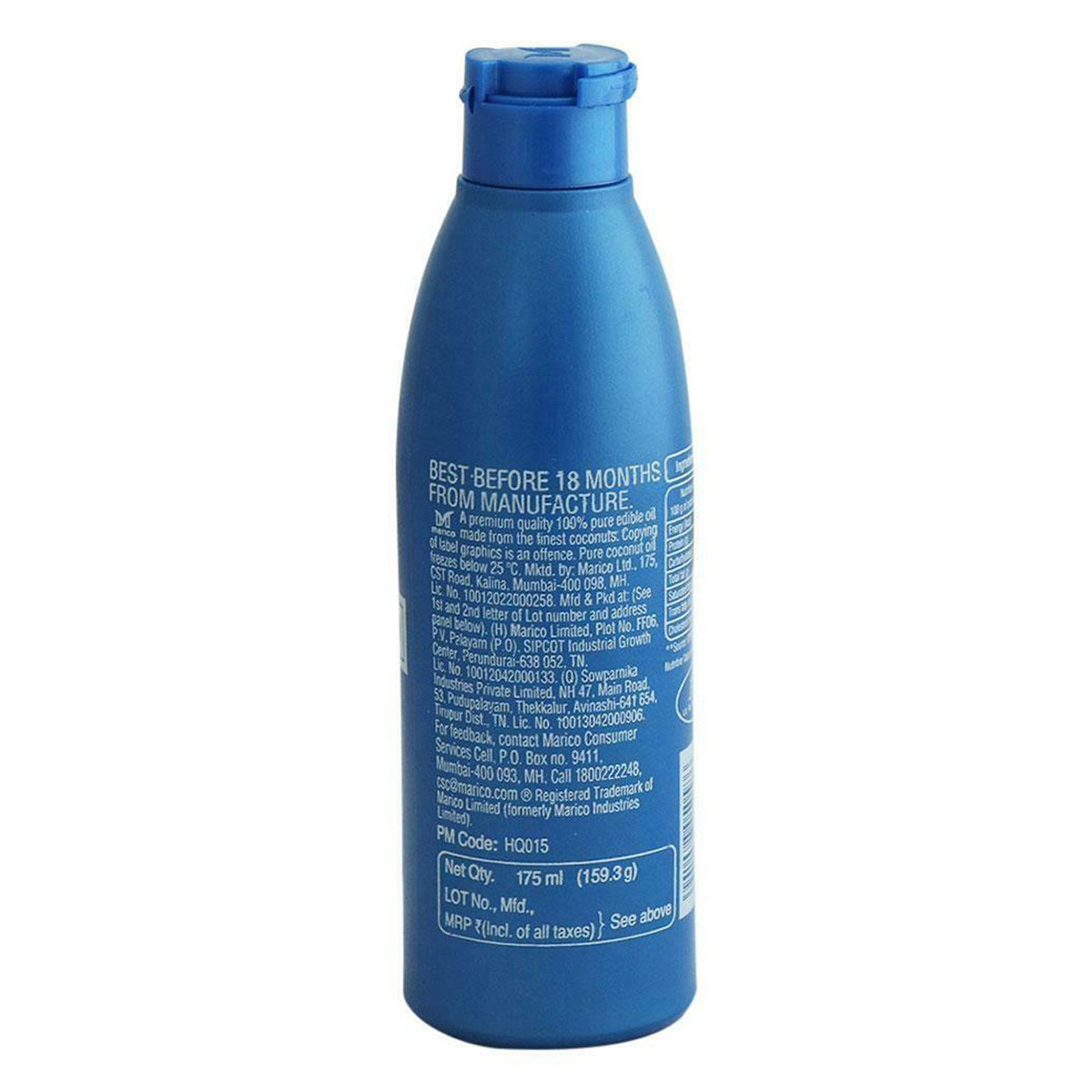 Parachute Pure Coconut Hair Oil, 175 ml, Pack of 1 Parachute Pure Coconut Hair Oil, 175 ml, Pack of 1