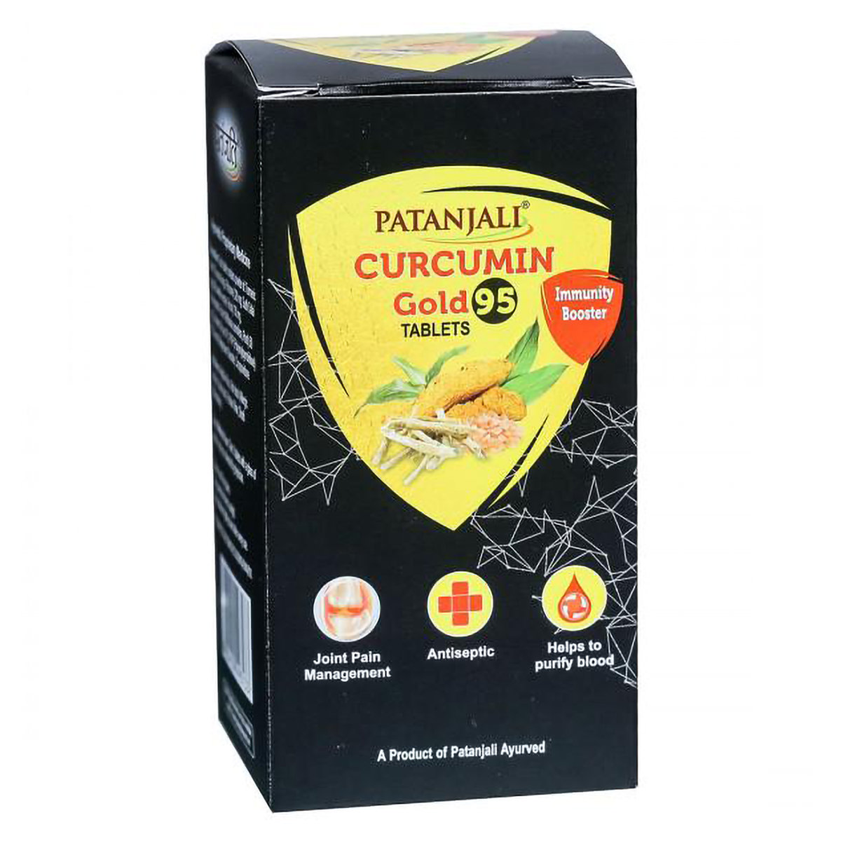 Patanjali Curcumin Gold 95, 60 Tablets, Pack of 1 Patanjali Curcumin Gold 95, 60 Tablets, Pack of 1