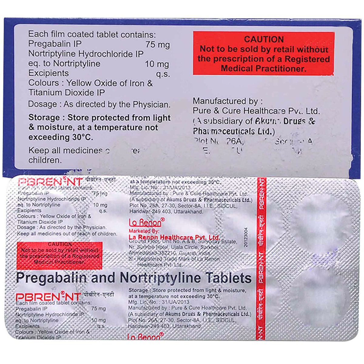 Pbren-NT Tablet 10's, Pack of 10 Pbren-NT Tablet 10's, Pack of 10