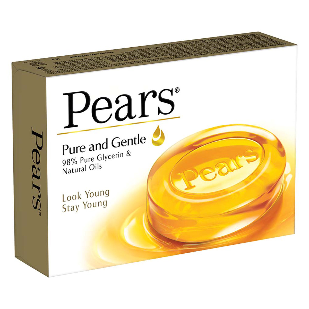 Pears Pure & Gentle Soap 50 gm | 98% Pure Glycerin & Natural Oils | For Glowing Skin | For Men & Women, Pack of 1 Pears Pure & Gentle Soap 50 gm | 98% Pure Glycerin & Natural Oils | For Glowing Skin | For Men & Women, Pack of 1