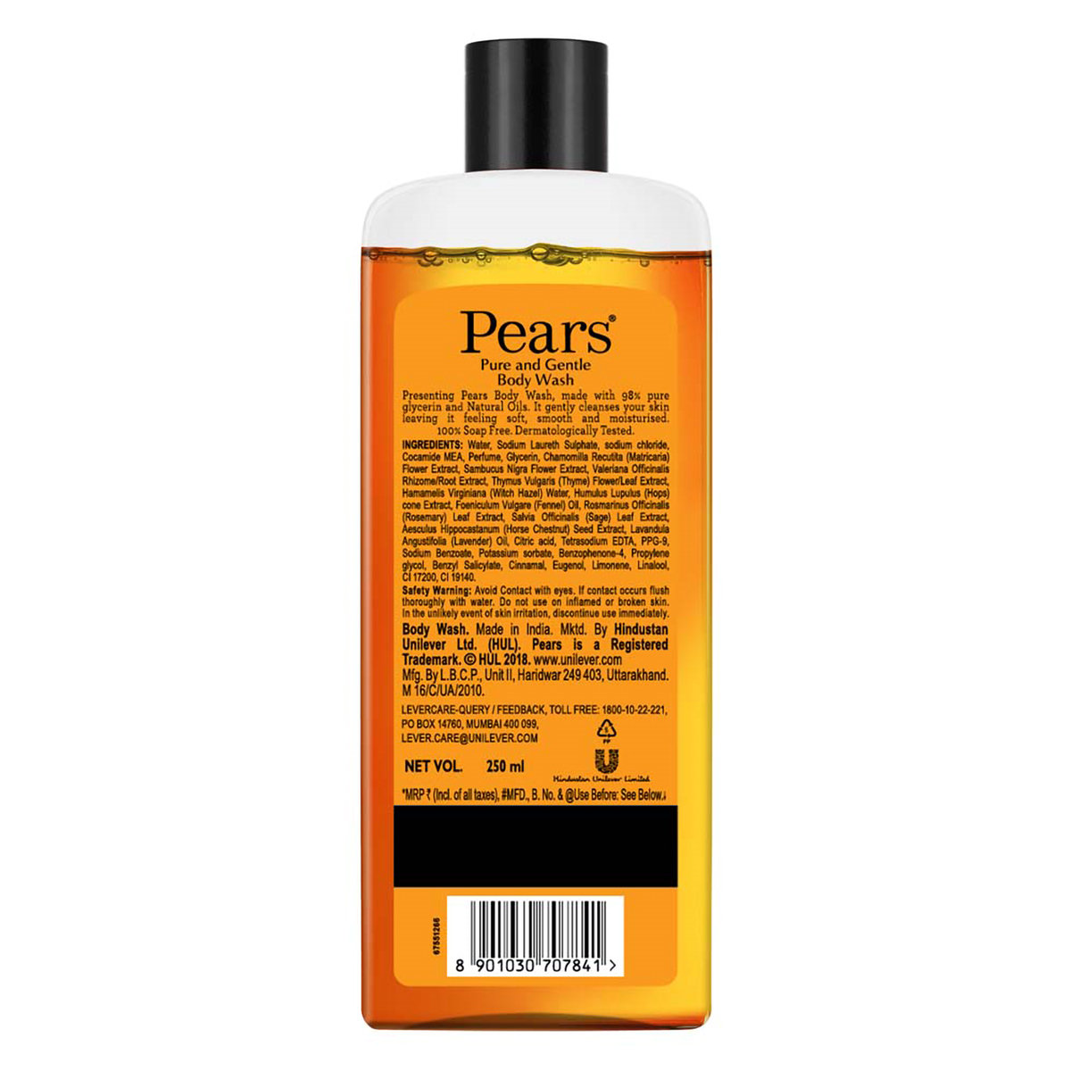 Pears Pure & Gentle Body Wash, 250 ml, Pack of 1 Pears Pure & Gentle Body Wash, 250 ml, Pack of 1