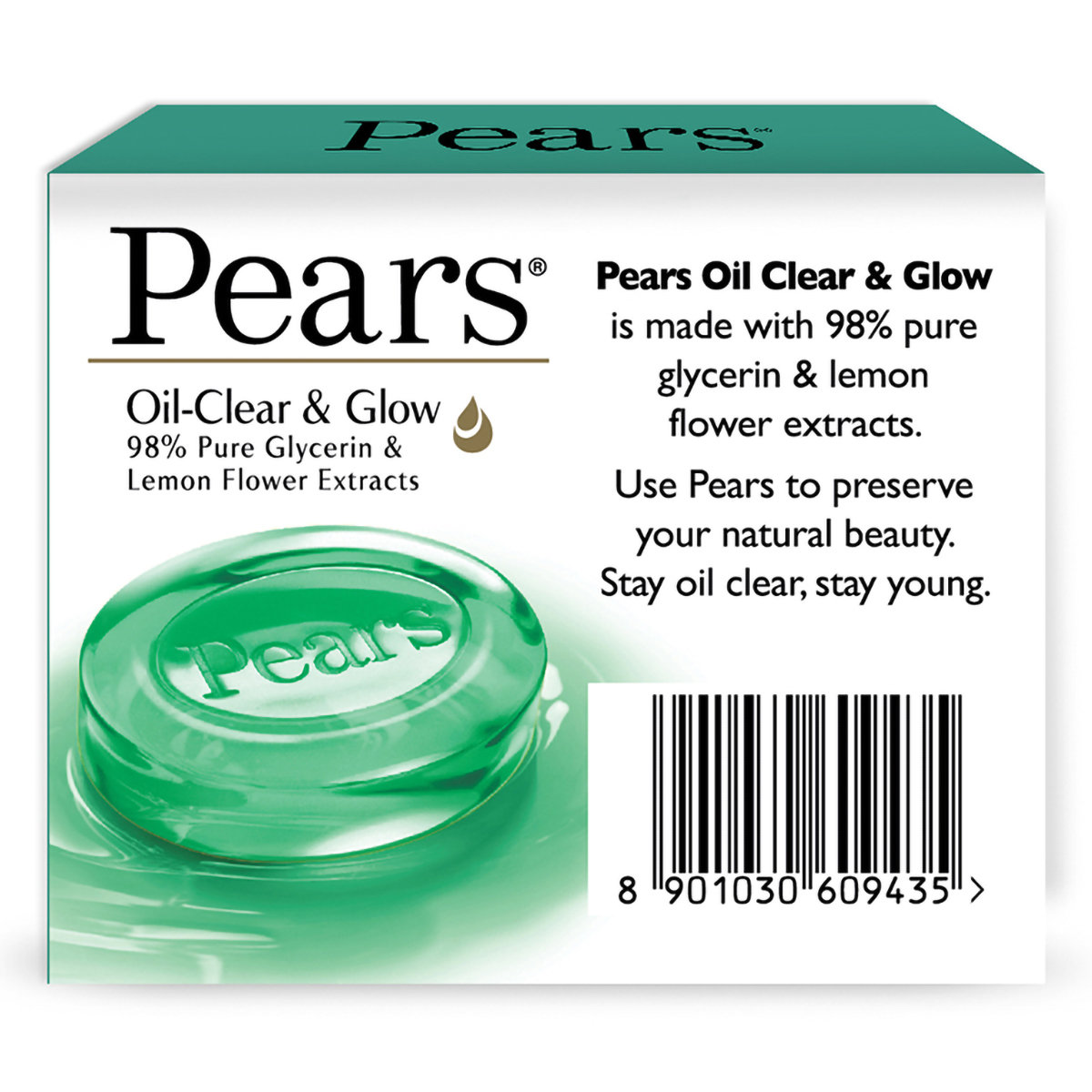 Pears Oil-Clear & Glow Soap 75 gm | 98% Pure Glycerin & Lemon Extract | Clear Oil | For Youthful Glowing Skin, Pack of 1 Pears Oil-Clear & Glow Soap 75 gm | 98% Pure Glycerin & Lemon Extract | Clear Oil | For Youthful Glowing Skin, Pack of 1