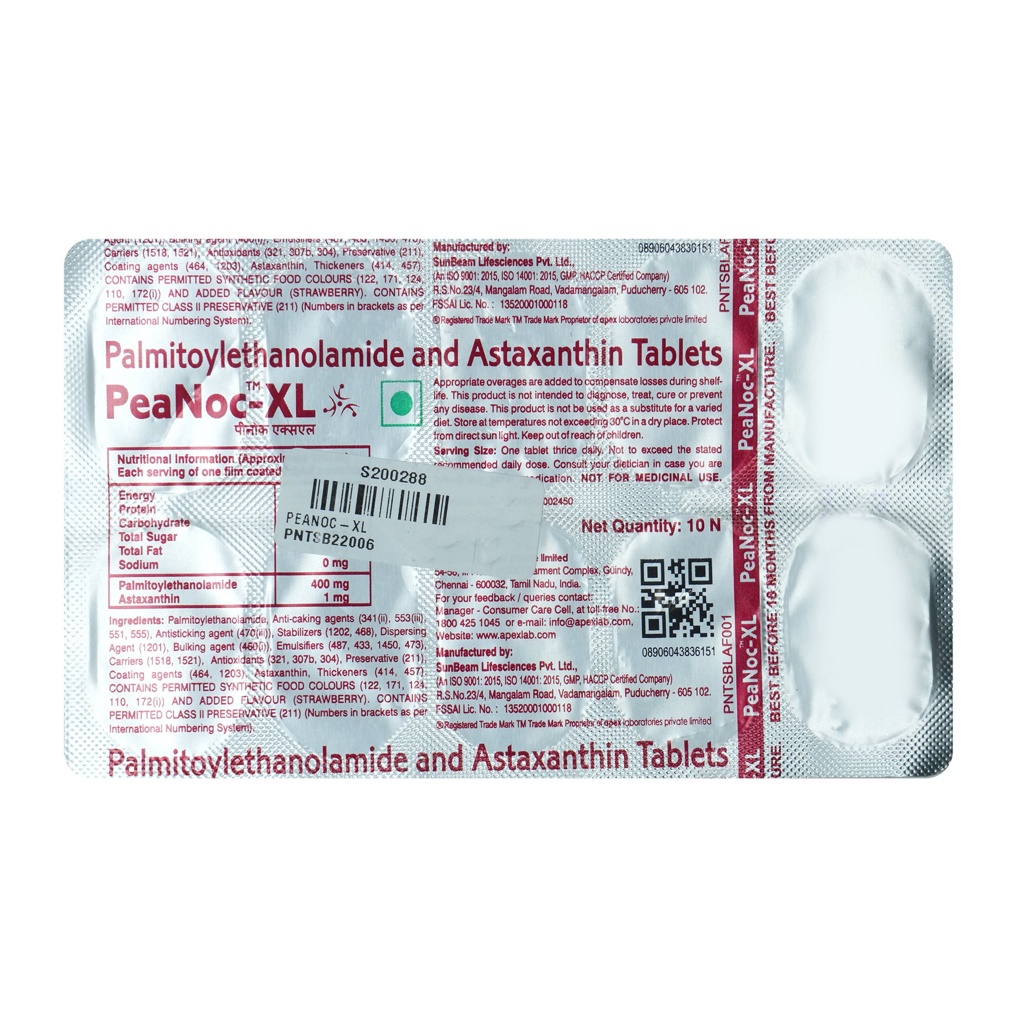 PeaNoc-XL Tablet 10's, Pack of 10 PeaNoc-XL Tablet 10's, Pack of 10