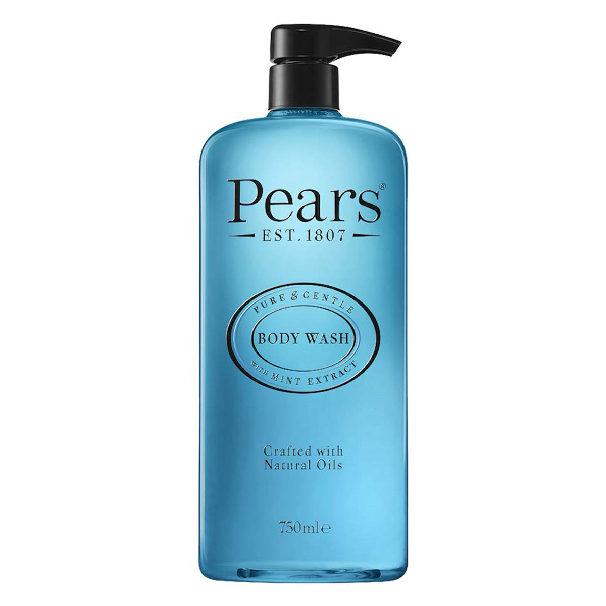 Pears Pure & Gentle Body Wash With Mint Extract 750 ml | WIth Natural Oils | Gentle Skin Cleansing | For Soft & Glowing Skin | Soap Free, Pack of 1 Pears Pure & Gentle Body Wash With Mint Extract 750 ml | WIth Natural Oils | Gentle Skin Cleansing | For Soft & Glowing Skin | Soap Free, Pack of 1